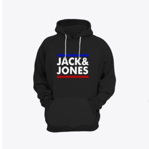Jack & Jones Black Kangroo Pullover Hoodie