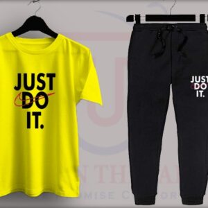 Yellow Just Do It Gym tracksuit