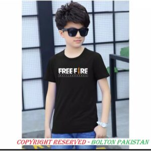 Free Fire Cotton half sleeves t-shirt for Kids