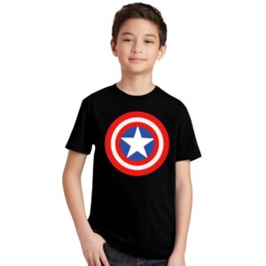 Captain America Black t-shirt for Kids