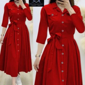 Red Turkish Flab Shirt top for Girls