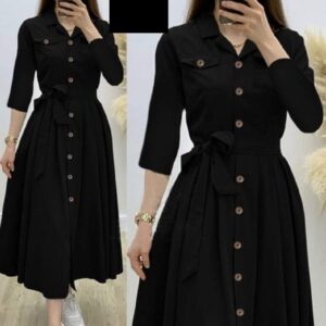 Black Turkish Flab Shirt top for Girls