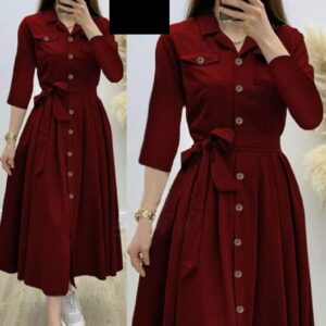 Maroon Turkish Flab Shirt top for Girls