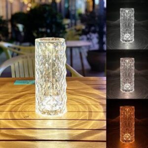 Crystal Diamond Table Lamp16 Color Changing Touch Control