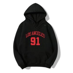 Los Angeles 91 Pullover Hoodie for Men and Women